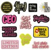 12Pcs Phrase Iron On Patches，Cute Embroidery Applique Patch, Assorted Styles
