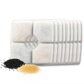 Pet Automatic Water Filter, Replacement Activated Carbon Filter, Circulating Water Filter, Activated Carbon Filter, For Drinking and Cats, Individually Packaged, 8 Pieces, Safe, Water Softening,