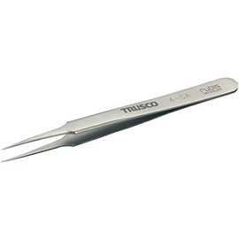 TRUSCO 4-TNF Titanium Tweezers, 4.3 inches (110 mm), Fine Point Ultra-Fine Type