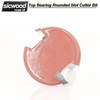 SICWOOD Top Bearing Slot Cutter Router Bit 1/4 Shank, Radius