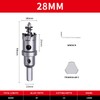 LAIWEI Hole Saw 28 mm, Steel Drill, Hole Cutter Metal,