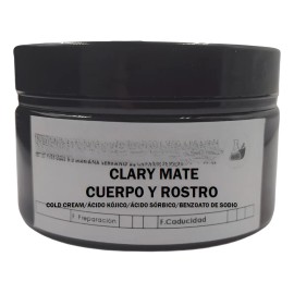 Crema Aclaradora Para Rostro Clary Mate 100g Todo Tipo De Piel