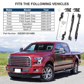 CARMOCAR Sunroof Track Assembly Repair Kit Replacement for Ford F150 F250 F350 F450 2000-2016,Ford Expedition 2000-2017,Lincoln Navigator 2000-2017,Lincoln Mark LT 2006-2008 02ESR1201ABK