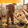 Chicken Poop Scooper, 12" Chicken Coop Scooper for Sand with