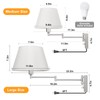 TRLIFE Wall Sconces Plug in, Remote Control Dimmable Wall Sconce