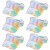 6 PC Tie Dye Sun Visors Hats, Sports Sun Hats