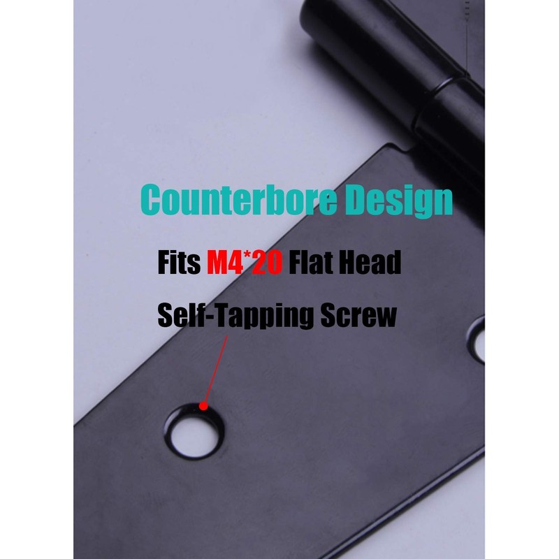 HLMOptimo Heavy Duty T Hinge Tee Hinge T Strap Hinge