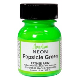 Pintura Para Cuero Angelus Neón Verde Popsicle 29.5 ml