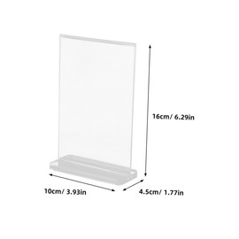 Operitacx 1 Satz Ausstellungsstand Essenserhöhungen Für Buffettische Speisekarte Display-riser Stehen Anzeige The Ad Die Ad Menühalter Für Den Tisch Klarer Präsentationsständer Acryl 10st