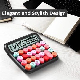 VEWINGL Mechanical Switch Calculator,Calculator Cute 12 Digit Large LCD Display and Buttons,Calculator with Large LCD Display Great for Everyday Life and Basic Office Work.with Battery