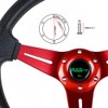 RASTP Universal Racing Steering Wheel 13.8”/350mm 6 Bolts Grip Vinyl