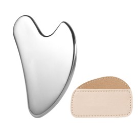 MUNSKT Stainless Steel Gua Sha Massage Tool, Facial Massage Tool, Gua Sha Board, Used for Reducing Edema in The Body, Face, and Neck