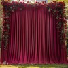 Wish Care Burgundy Backdrop Curtains 2 Panels - Wrinkle-Free Champagne