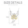 SIMONLY Celtic Knot Angel Pendant Necklace 925 Sterling Silver Celtic