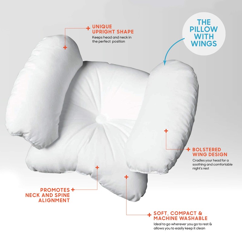 Allstar Innovations Dream Wing Pillow with Wings - Memory Foam