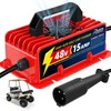 Roykaw 48 Volt 15 AMP Golf Cart Battery Charger Compatible