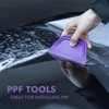 FOSHIO 2-Pack Purple PPF Squeegees, TPU Squeegee for Vinyl Car