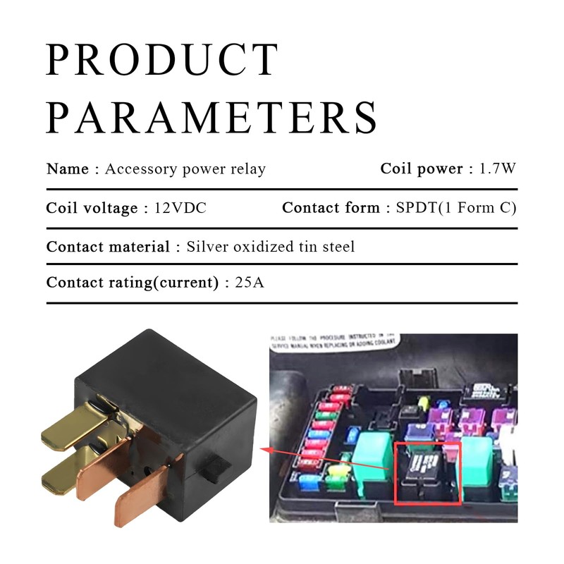 SHMZK 2 PCS Car AC Relay, G8HL-H71 Multiple Use Starter