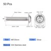 sourcing map Flanged Button Head Socket Cap Screws, M5*25mm Hex