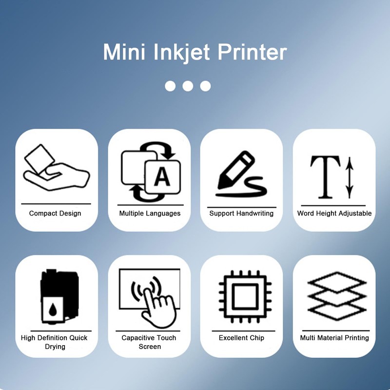 Yanmis Handheld Inkjet Printer, Handheld Printer for Barcode Label Batch