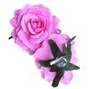 Amuhou Womens Rose Flower Hair Clip Flower Brooch for Bridal