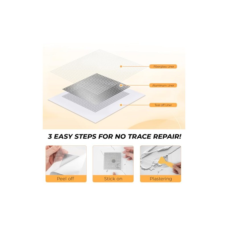20 Pack Drywall Patch, 2/4/6/8 Inch Drywall Repair Patch, Large