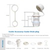 ORTREE Threaded Drain Plug Assembly with Plastic Tethered Cap,Suitable for