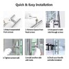 HONGYUN 48" Pull Door Handles Brushed Nickel,1200mm Solid 304 Stainless