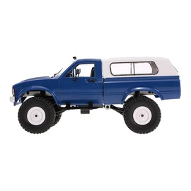 YIKESHU Rock Crawler RC Truck 4x4 Offroad 1:16 Scale Remote Control Truck 2.4Ghz with Led Headlight, All Terrain RC Crawler Brushed RTR Toy for Adults and Boys (WPL-C24)