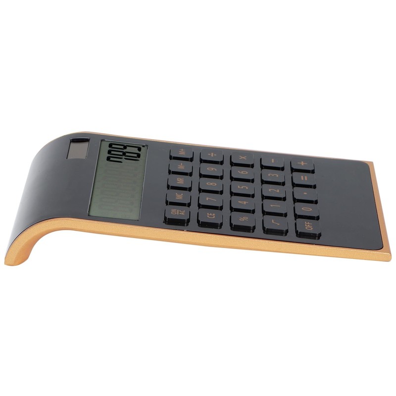 Ultra Thin Solar Power Calculator, 10-Digit Calculator Small with Tilting