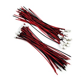 20 Pairs JST 1.25mm 2-Pin Micro Electronics Male and Female with 3.94" (10cm) UL1571-26AWG Cable Wire