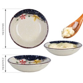 9 Pieces Small Ceramic Dip Bowls, Spice Bowls, Small Dip Bowls, Tapas Bowls Set, Dip Bowls, Snack Bowls & Dip Bowls, Sauce Bowls Japanese Style Snack Bowls for Soup, Salad