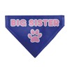 Buckle-Down Big Sister Text and Paw Blues Lavender Slip On