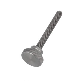 BQLZR Stainless Steel Knurled Screws Flat Head Screws M6 x 50 Knurled Screws Silver Pack of 2