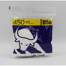 BULL BRAND Slim Filter 450-Piece Tips Bag 20 Pack