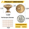 10 Pack Champagne Bronze Cabinet Knobs, Solid Zinc Alloy Drawer
