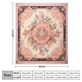 Soft Throw Blanket Blush Peach Blanket Super Soft Cozy Turkish Blanket 70"x80" for Bed Couch Car for Girls Birthday Valentines Gifts Bed and Sofa Blanket for All Season