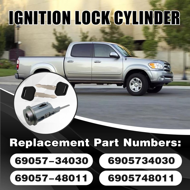 Ignition Lock Cylinder Tumbler with 2 Pre-Cut Keys Fits 2000-2006