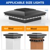 APONUO 4x4 Solar Post Cap Lights 6 Pack - IP65