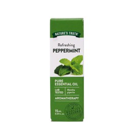 Nature's Truth Peppermint Essential Oil for Diffusers and Aromatherapy, 0.51 FL OZ - 2 Pack