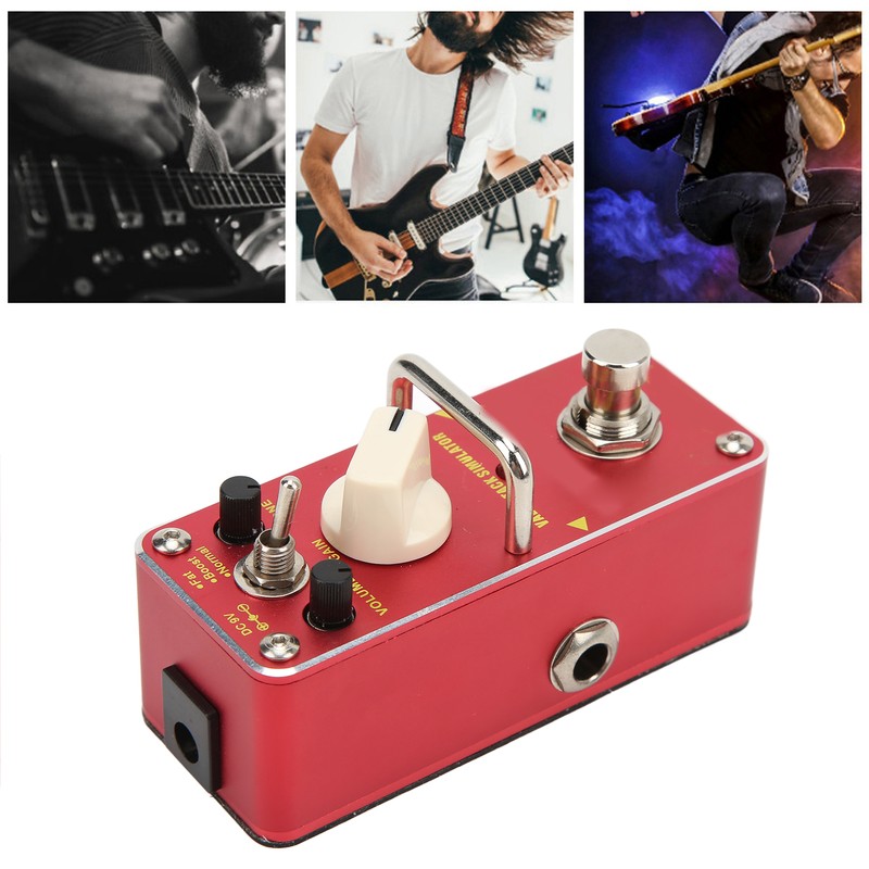Simulator Effect Pedal Tube True Bypass Distortion Tone Amplifier Guitar