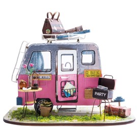 Dokurundo ® Robotime DIY Miniature House DGM Series (DGM04 Camping Car)