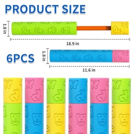 Squirt Gun Bulk 6 Pack - Foam Water Shooters & Water Blaster Soakers for Kids Adults, Durable Fun for Pool Squirt Beach Toys Outdoor Play, Party Favors