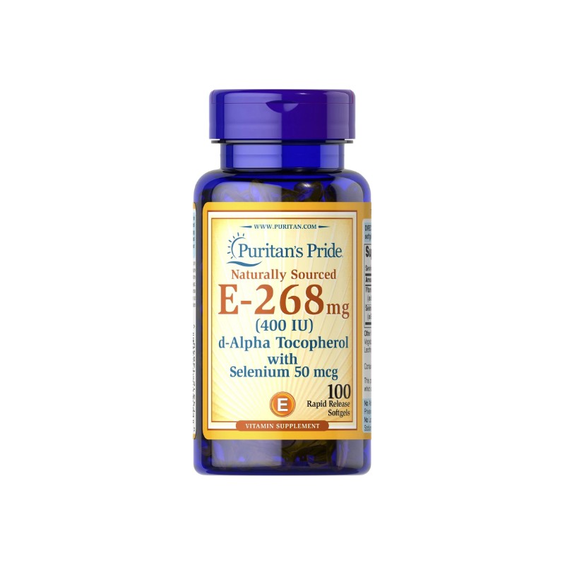 Puritan's Pride Vitamin E-with Selenium 400 IU Natural - 100