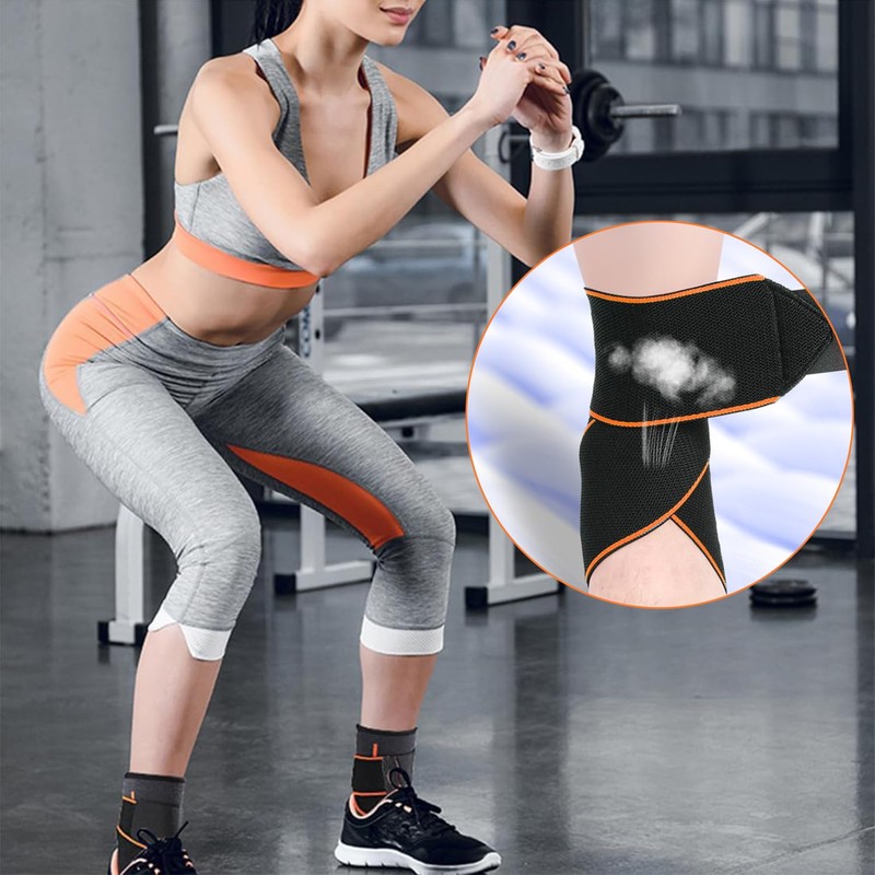 ZEACCT Pack of 2 Ankle Brace, Adjustable Ankle Support Strap,