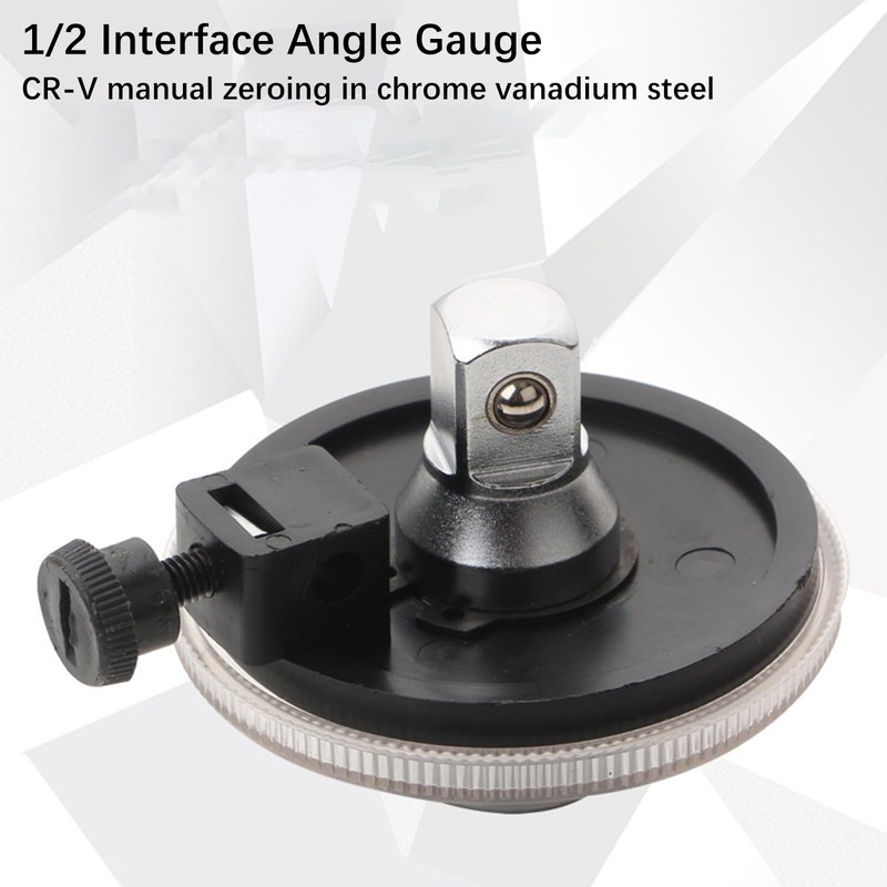 Xrten 1/2" Torque Angle Meter,360 Degree Angle Tool Stainless Steel