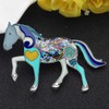 NEWEI - Broche de aleación esmaltada elegante para mujer, niña,