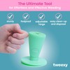 tweexy Hinge Untippable Vinyl Weeding Scrap Collector | IntelliStick Anti-Spill