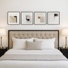 4 Piece Framed Neutral Abstract Modern Wall Art for Living