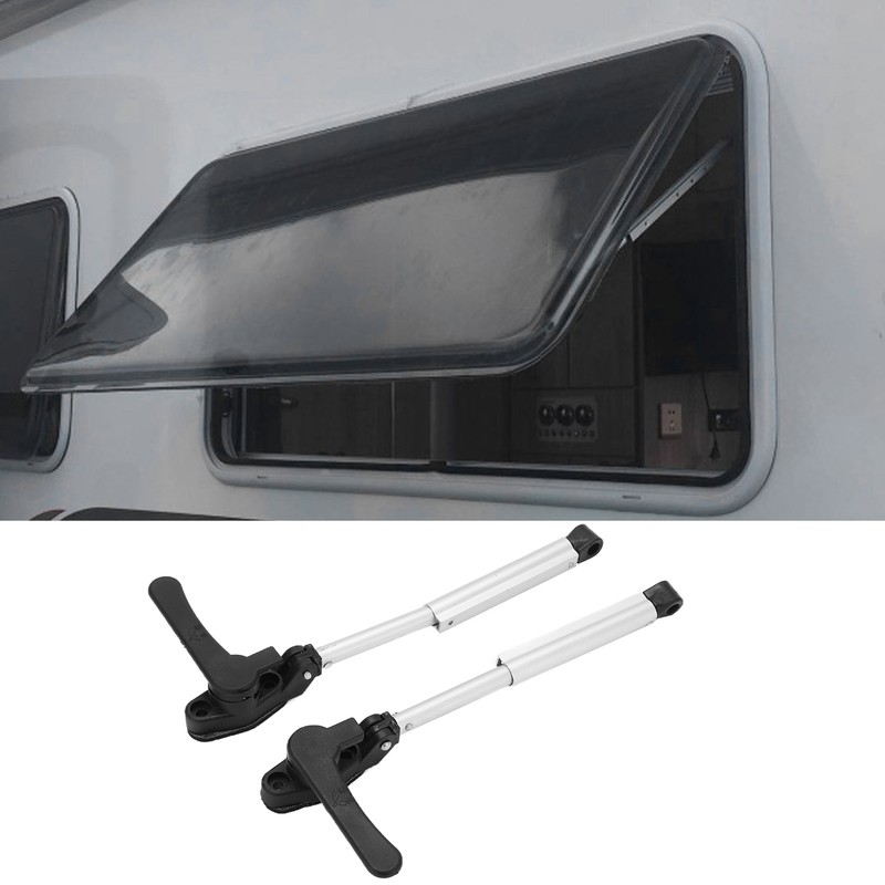 2pcs 230mm RV Window Support Rod Telescopic Aluminum Alloy Oxidation